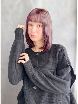 《30代～大人透明感》白髪ぼかしハイライト＋艶カラー