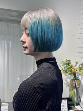 ボブウルフハッシュカットショートウルフボブ小顔カット