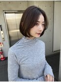 20代30代ボブ/ミディアムレイヤー／グレージュ/透明感/天神/大名