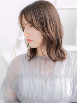 カバーヘア 上尾西口店(COVER HAIR) ★グレーブラウンハッシュカットくびれミディアム30代40代★1