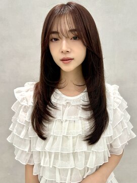 エジョン 三鷹店(Aejon) 三鷹レイヤーカット韓国ダブルカラー顔周り前髪カットボブ