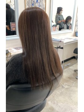 ドクターズサロン レラパール 髪質改善/縮毛矯正/イエローベージュ/オレンジベージュ/艶感