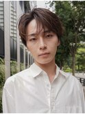 アップバングメンズショートスパイキーショートメンズパーマ