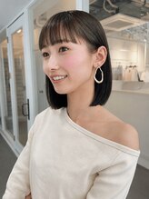 【ボブが大人気なお店です】大阪/心斎橋/南船場/トリートメント/透明感カラー/ボブ/ベージュ/