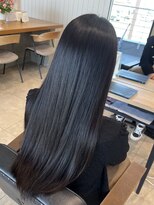 エクファヘアエステプラス 草津 栗東(ex-fa hair esthe+)&nbsp;ワンホンレイヤー/ミルクティーブロンド/ダークブルー/草津/栗東