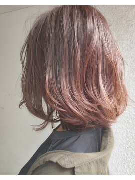 ヘアーアンドアトリエ マール(Hair&Atelier Marl) 【Marlお客様スタイル】オレンジベージュの無造作ボブ♪