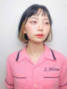 レンジシキチジョウジ (RENJISHI KICHIJOJI) アクセントカラーボブ【RENJISHI】