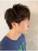 バング重めのナチュラルショート!
