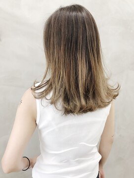 スー 渋谷(suu) ＊【SUN】ハイライトグラデーションアッシュベージュ