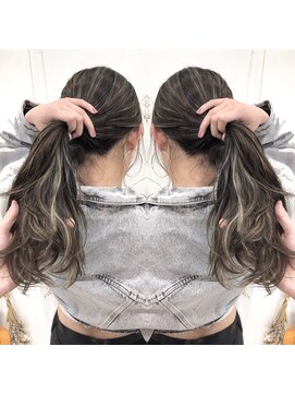 アッシュ 二子玉川店(Ash) 外国人風コントラスト３Dハイライト