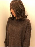 外ハネボブ/秋色/くすみベージュ/透明感カラー
