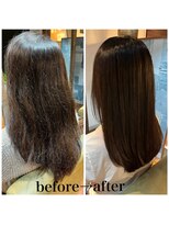 カリフ 大船(calif.)&nbsp;【calif.】酸熱トリートメントbefore→after