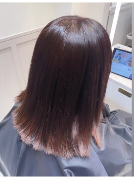ランド 原宿表参道(LAND) 髪質改善/艶感/前髪カット/ピンクカラー/ショコラアッシュ