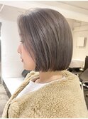 グレージュボブ_大人ガーリーチョコレートプリカール_ba409832