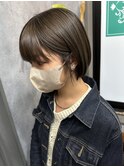 【graphy札幌 山本 樹】 ボブ オリーブベージュ