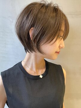 ロンドウル 熊本(Lond ulu) 大人可愛いショートボブ/ベージュ