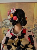 アシンメトリー前撮りヘアセット