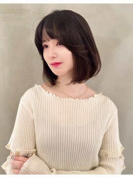 ロンドローズ 名古屋(Lond damaskRose) ダブルカラー ブリーチ 名駅 韓国 ボブ 髪質改善 縮毛矯正165