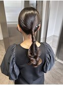 タイトローポニー/参列/結婚式/お呼ばれヘア