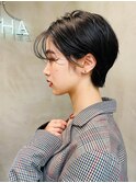 Steelo 小顔ショート×シアーグレージュ