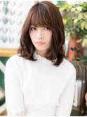 小顔斜めバングくせ毛風ヘルシースタイルc6戸頭20代30代40代
