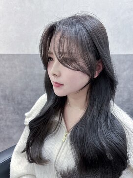 マキュムドオリ 並木通り(MAQUM) 【Rei限定】韓国顔まわりカット×ケアカラー×トリートメント