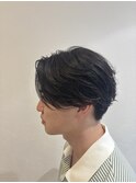 菊池◯磨風毛流れパーマ