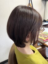 カミケン 方木田店(kamiken.)&nbsp;小顔◎耳掛けショートボブ×ブラウンカラー【カミケンパセオ】