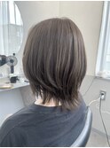 透明感グレージュブラウン×シナジートリートメント