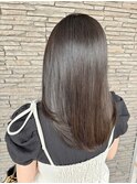 ミディアムレイヤー黒髪レイヤー顔周りレイヤー岡山南中央町