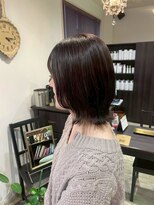 マイ ヘア デザイン 岡崎(MY hair design)&nbsp;立体感レイヤーボブ×アッシュブラウン20代30代小顔スタイル