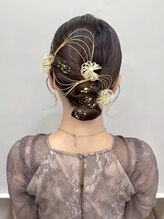 クレア(Crea) 結婚式お呼ばれヘア◆タイトシニヨンタイトヘア浴衣ヘア夏