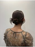 ヘアアレンジ＊お呼ばれヘア結婚式二次会まとめ髪20代30代