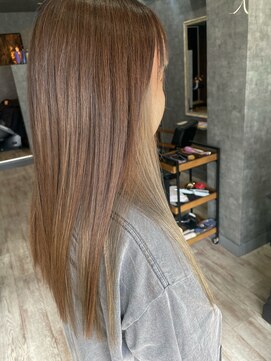 グラック(glac) ミディアム/ロング/インナーカラー/ブリーチカラー/ベージュ