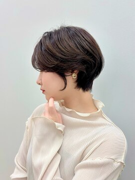 ルアン 上通り(ruen) 熊本ショート 横顔美人ショート ニュアンスパーマ 30代40代