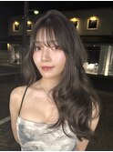 T238グレージュくびれヘアレイヤーカット透明感表参道20代ロング