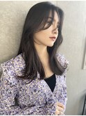 オリーブグレー/レイヤーカット/黒髪/マロンベージュ/大宮
