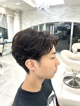 クオリス 上福岡店(QUALIS) メンズパーマニュアンスパーマ×ショート刈り上げナチュラル