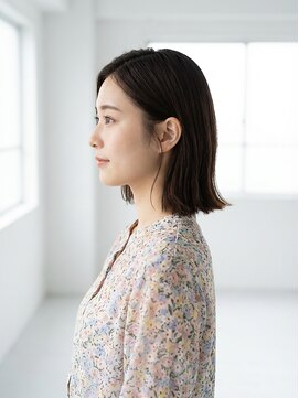 ミーロ 仙台東口(miiro) 切りっぱなしタッセルボブ10代20代30代ダークブラウン