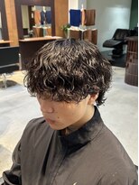 アトラクト バイ ラック 津田沼(Attract by LUCK)&nbsp;波巻きウルフパーマ/津田沼/メンズパーマ/メンズ/ブリーチ