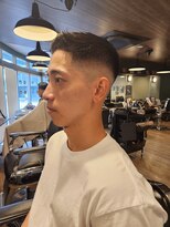 ワンワンオー バーバーショップ 長浜店(@110 BARBER SHOP)&nbsp;ハイフェード×アップバング