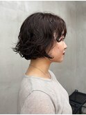 ボブパーマショート癖毛パーマウェーブパーマナチュラルパーマ