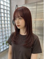 ジェムバイアルテフィーチェ(gem by artefice) アンブレラカラーミディアムヘアショートカットセミロング50代