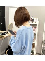 アトレ 福岡大名店(attrait)&nbsp;大人大人可愛いなブラウンボブスタイル