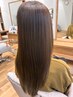 【艶髪】ケアカラー+カット+髪質に合わせたトリートメント 13,000円~