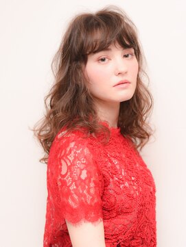 スノッブリコ(snob rico) 【snob rico.】シースルーベージュ×ナチュラルウェーブ