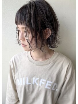 エル セルカ 高田馬場(el CERCA) 外ハネ小顔レイヤーボブ×無造作カール【el CERCA高田馬場】