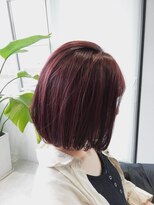 アディクト 綾瀬(ADDICT)&nbsp;【ADDICT_YUKI】ブラックプラム_小顔マッシュ_前下がりボブ