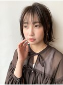 【morio札幌】人気ヘア大人かわいいシースルーバングボブ