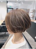 ゆるふわパーマショートボブ